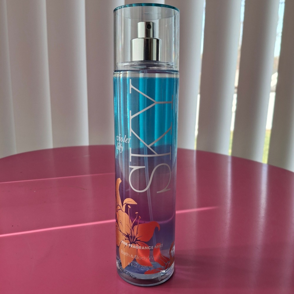 Bath & Body Works SKY VIOLET LILY Fine Fragrance Mist 8 fl oz Discontinued